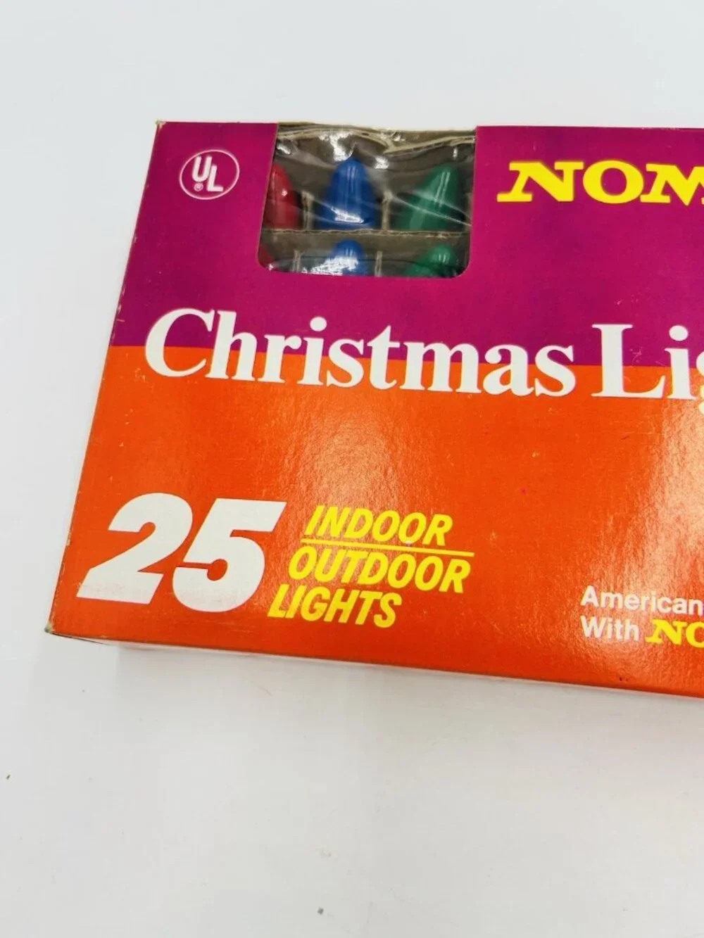 Vintage Christmas NOMA LIGHT SET 25 Bulbs String Lights Indoor Outdoor